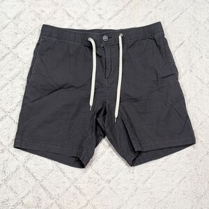 Vuori Shorts Mens L Gray Charcoal Ripstop Cotton Casual Active Trail 8”